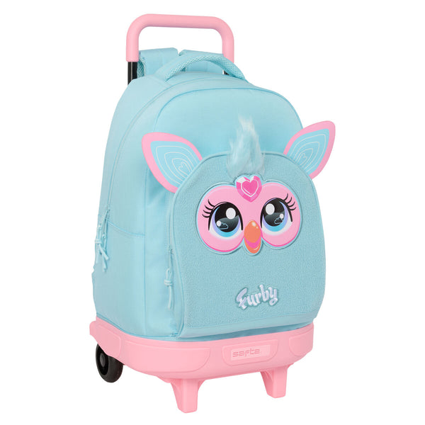 Schulrucksack mit Rädern Furby Himmelsblau 33 x 45 x 22 cm