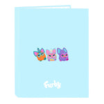Faltblatt Furby Himmelsblau A4