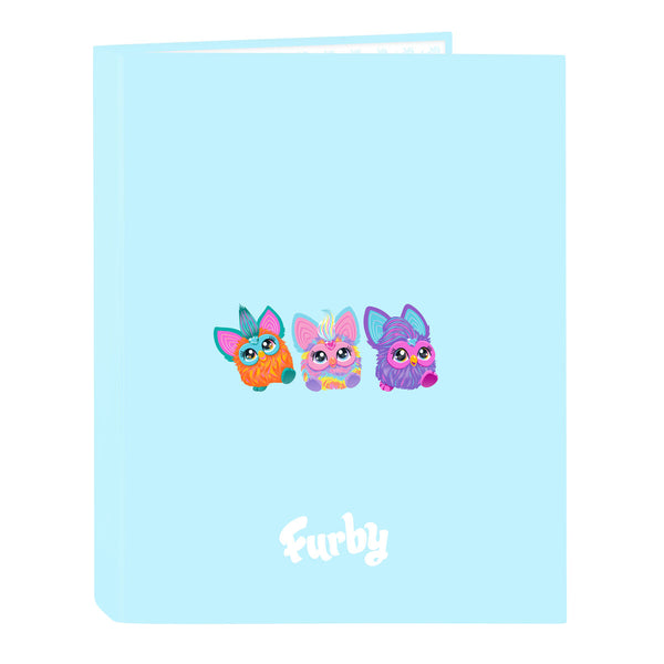 Faltblatt Furby Himmelsblau A4