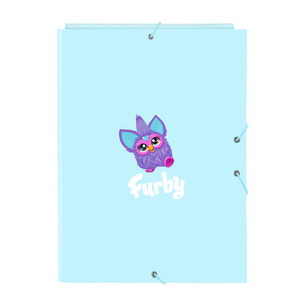 Faltblatt Furby Himmelsblau A4