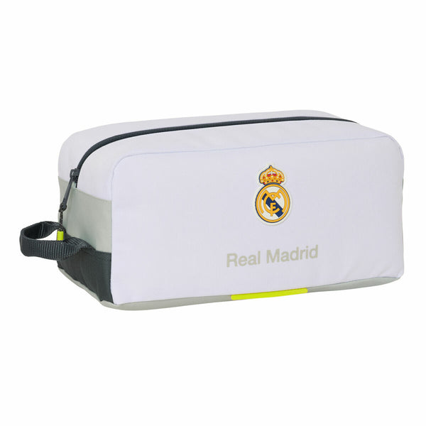Schuhtasche für die Reise Real Madrid C.F. Weiß 34 x 15 x 18 cm