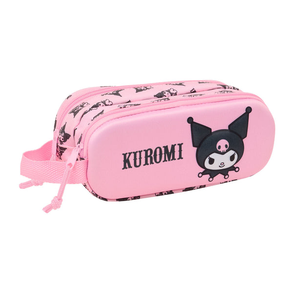 Zweifaches Mehrzweck-Etui Kuromi Rosa 21 x 8 x 6 cm
