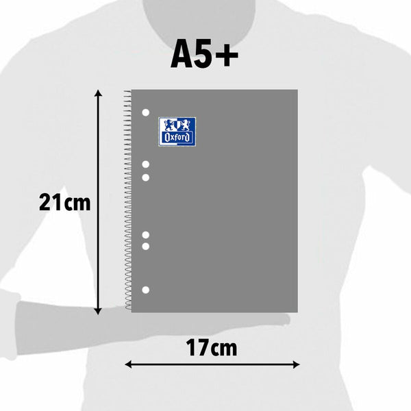 Notizbuch Oxford Bunt A5 A5+ 120 Blatt 5 Stücke