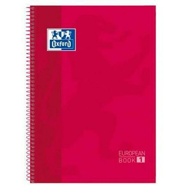 Ringbuch der Ringe Oxford Classic Europeanbook 1 Rot A4+ 80 Blatt 5 Stücke (2 Stück)