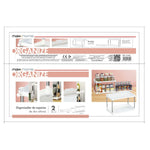 Organizer für Küchenschränke Max Home Weiß 2 Regale 2 Stück 37,5 x 25,5 x 19 cm