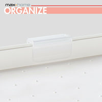 Organizer für Küchenschränke Max Home Weiß 2 Regale 2 Stück 37,5 x 25,5 x 19 cm