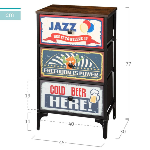 Kommode Max Home Vintage 45 x 77 x 30 cm