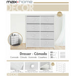 Kommode Max Home Weiß 80 x 81 x 30 cm