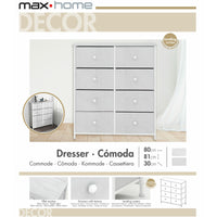 Kommode Max Home Weiß 80 x 81 x 30 cm