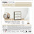 Nachttisch Max Home Weiß Grau 58 x 70 x 30 cm