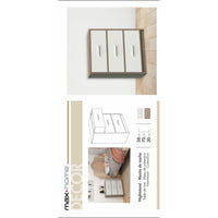 Nachttisch Max Home Weiß Grau 58 x 70 x 30 cm