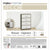 Kommode Max Home Weiß Grau Moderne 58 x 91 x 30 cm