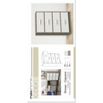 Kommode Max Home Weiß Grau Moderne 58 x 91 x 30 cm