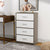 Kommode Max Home Weiß Grau Moderne 58 x 91 x 30 cm