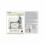 Schreibtisch mit Regal Max Home Stahl Melamine Spanplatte 120 x 12 x 64 cm