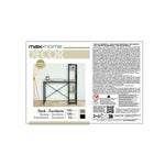 Schreibtisch mit Regal Max Home Stahl Melamine Spanplatte 100 x 120 x 52 cm
