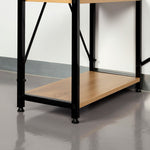 Schreibtisch mit Regal Max Home Stahl Melamine Spanplatte 100 x 120 x 52 cm