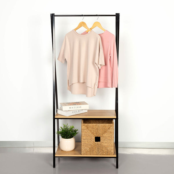 Garderobe mit Einlegeboden Max Home Stahl Melamine Spanplatte Minimalistisch 64 x 150 x 40 cm