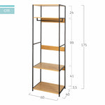 Schrank Max Home Stahl Melamine Spanplatte 60 x 175 x 40 cm