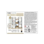 Regal Max Home Stahl Melamine Spanplatte 125 x 150 x 27 cm
