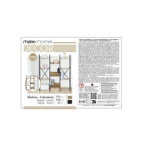 Regal Max Home Stahl Melamine Spanplatte 125 x 150 x 27 cm