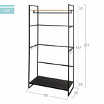 Schrank Max Home Stahl Melamine Spanplatte 83 x 167 x 39 cm