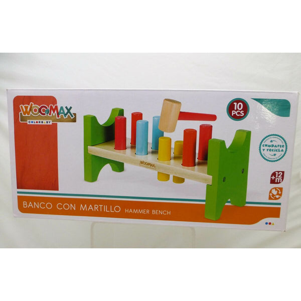 Spiel aus Holz Woomax Bank Hammer (10 pcs)
