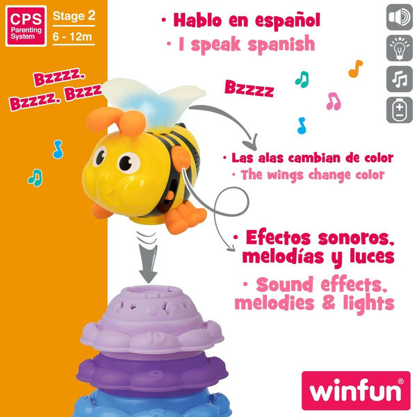 Interaktives Spielzeug für Babys Winfun 46686 13 x 35,5 x 13 cm Biene (ES)