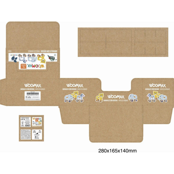 Spielzeug zum Ziehen Colorbaby 13 x 5 x 12,5 cm