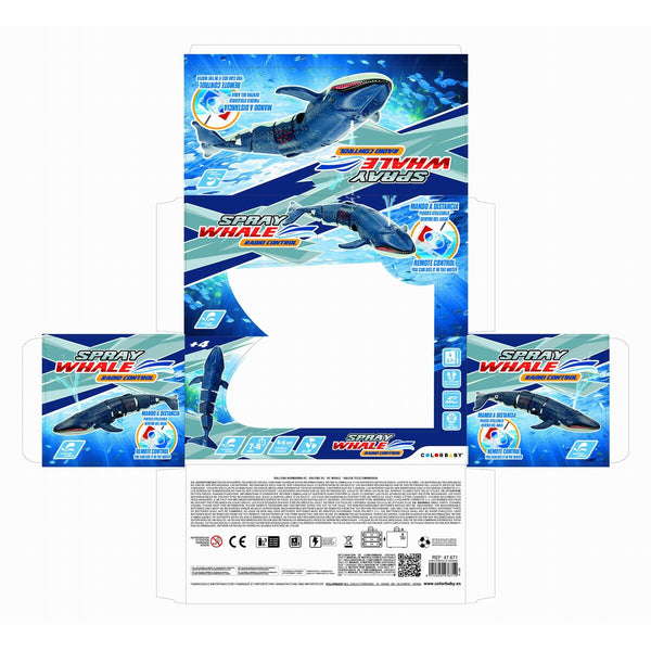 Spiel Colorbaby Racing Boat Funksteuerung Wal