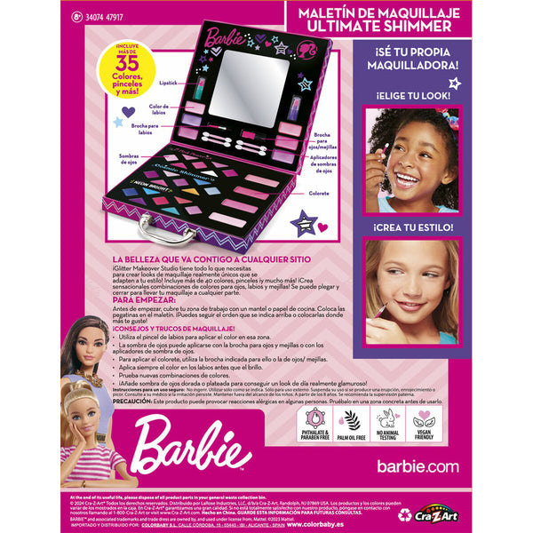 Schminkset für Kinder Barbie Bunt 35 Stücke