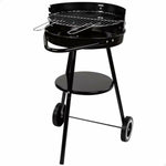 Holzkohlegrill mit Rädern Aktive Textilene 42 x 76,5 cm Schwarz
