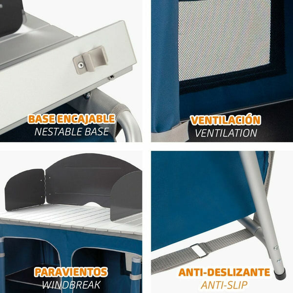 Camping-Schrank Aktive Biegsam Küche 88 x 51 x 81 cm