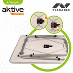Tisch Aktive 80 x 60 cm Weiß Biegsam Camping