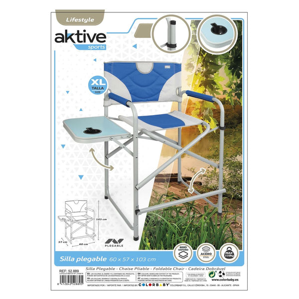 Camping Klappstuhl Aktive 58 x 103 x 57 cm