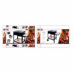 Holzkohlegrill mit Rädern Aktive Emailliertes Metall 100,5 x 88,5 x 40 cm Schwarz