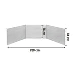 Windschutz Aktive 200 x 75 x 84 cm Blau