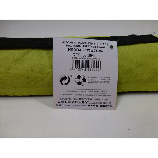 Strandmatte Colorbaby Gelb Blau Rot PVC 75 x 175 cm