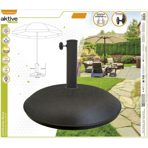 Fuß für Sonnenschirm Aktive 45 x 33 x 45 cm Zement Stahl