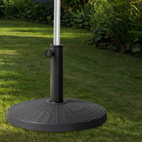 Fuß für Sonnenschirm Aktive 10 kg Schwarz Stahl Polyesterharz 44,5 x 33 cm