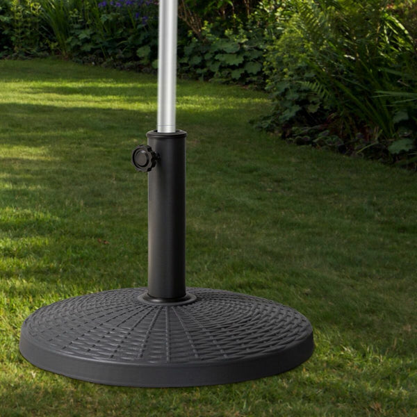 Fuß für Sonnenschirm Aktive 10 kg Schwarz Stahl Polyesterharz 44,5 x 33 cm