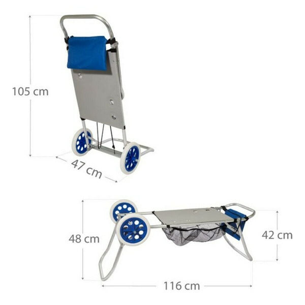 Mehrzweck-Strandwagen Colorbaby Aluminium