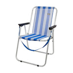 Strandstuhl Aktive Weiß Marineblau 44 x 45 x 76 cm Matrose
