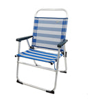 Strandstuhl Aktive Weiß Marineblau 56 x 50 x 88 cm 48 x 50 x 88 cm Matrose
