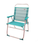 Gepolsterte Campingstuhl Colorbaby Mediterran 56 x 50 x 88 cm türkis Weiß