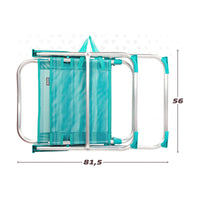 Gepolsterte Campingstuhl Colorbaby Mediterran 56 x 50 x 88 cm türkis Weiß