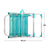 Gepolsterte Campingstuhl Colorbaby Mediterran 56 x 50 x 88 cm türkis Weiß