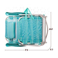 Gepolsterte Campingstuhl Colorbaby Mediterran Weiß türkis 48 x 45,5 x 84 cm