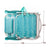 Gepolsterte Campingstuhl Colorbaby Mediterran Weiß türkis 48 x 45,5 x 84 cm