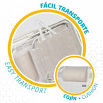 Gepolsterte Campingstuhl Aktive Weiß 48 x 46 x 84 cm Strand